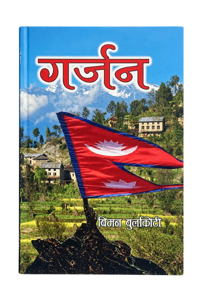 बिमन बुर्लाकोटीको गर्जन पुस्तकको आवरण